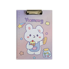 4 Pack A4 Cartoon Design Clipboard with Ruler Scale Clipboard  ~5280-7