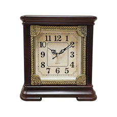 Vintage Indoor Retro Square Shape Table Silent Clock ~ 5178-4