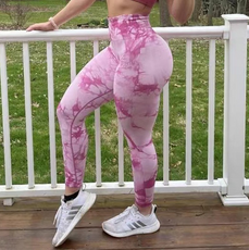 Seamless Tie Dye Leggings - Puritific