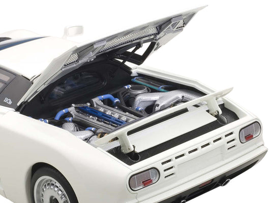 Bugatti EB110 GT White 1/18 Diecast Model Car by Autoart-1