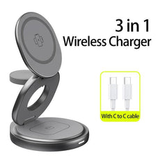 3 In 1 Metal Wireless Charger - Puritific