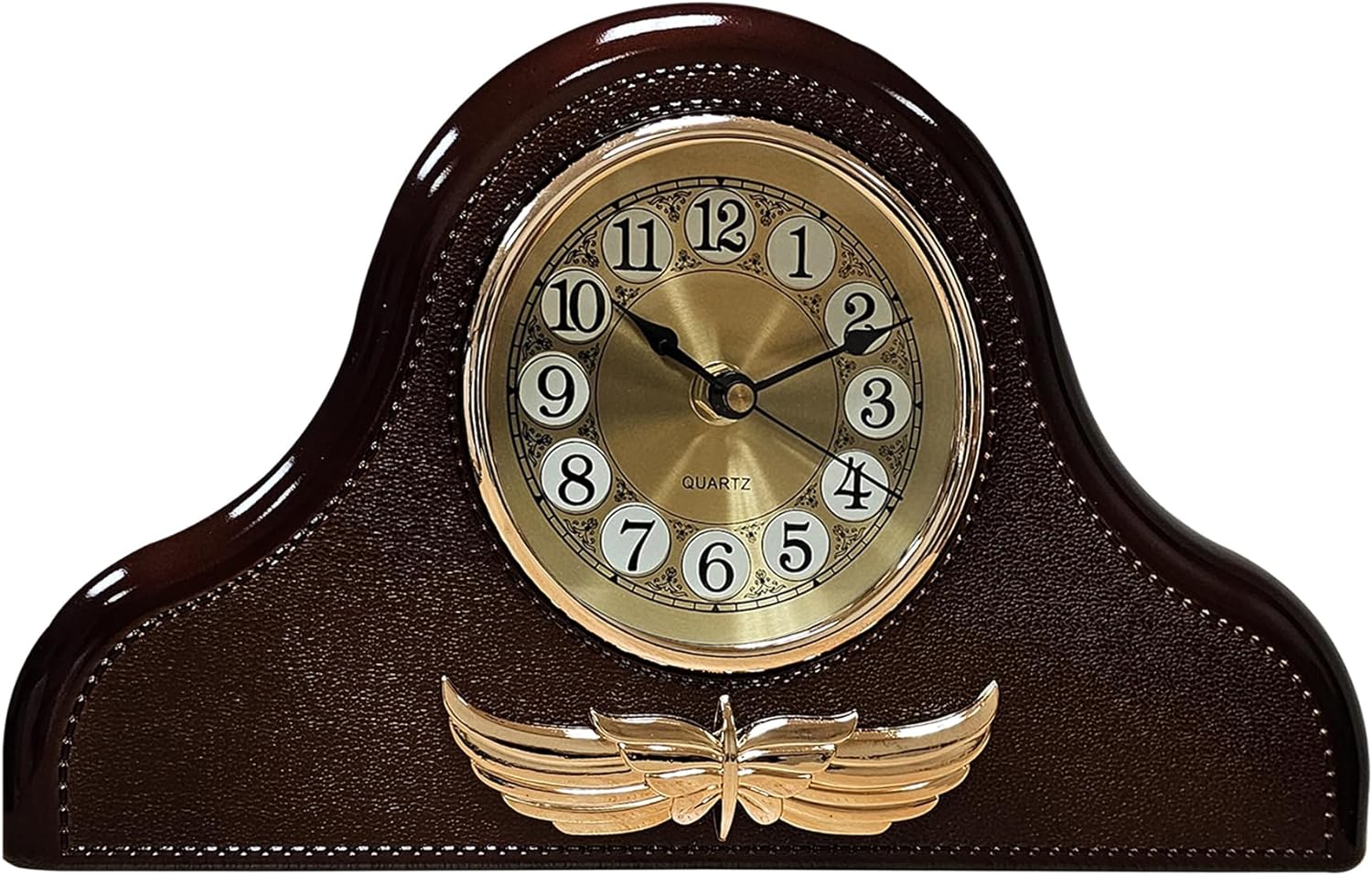 Silent Napoleon Hat Mantel Clock-Tabletop or Shelf Décor ~5181-2