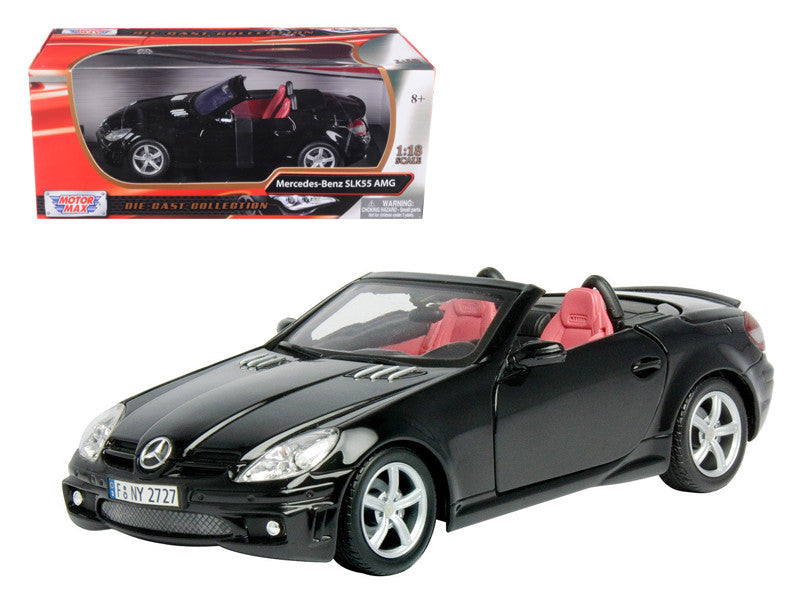 2005 Mercedes SLK55 AMG Black 1/18 Diecast Model Car by Motormax-0