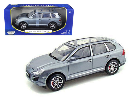 2008 Porsche Cayenne Turbo Silver 1/18 Diecast Model Car by Motormax-0