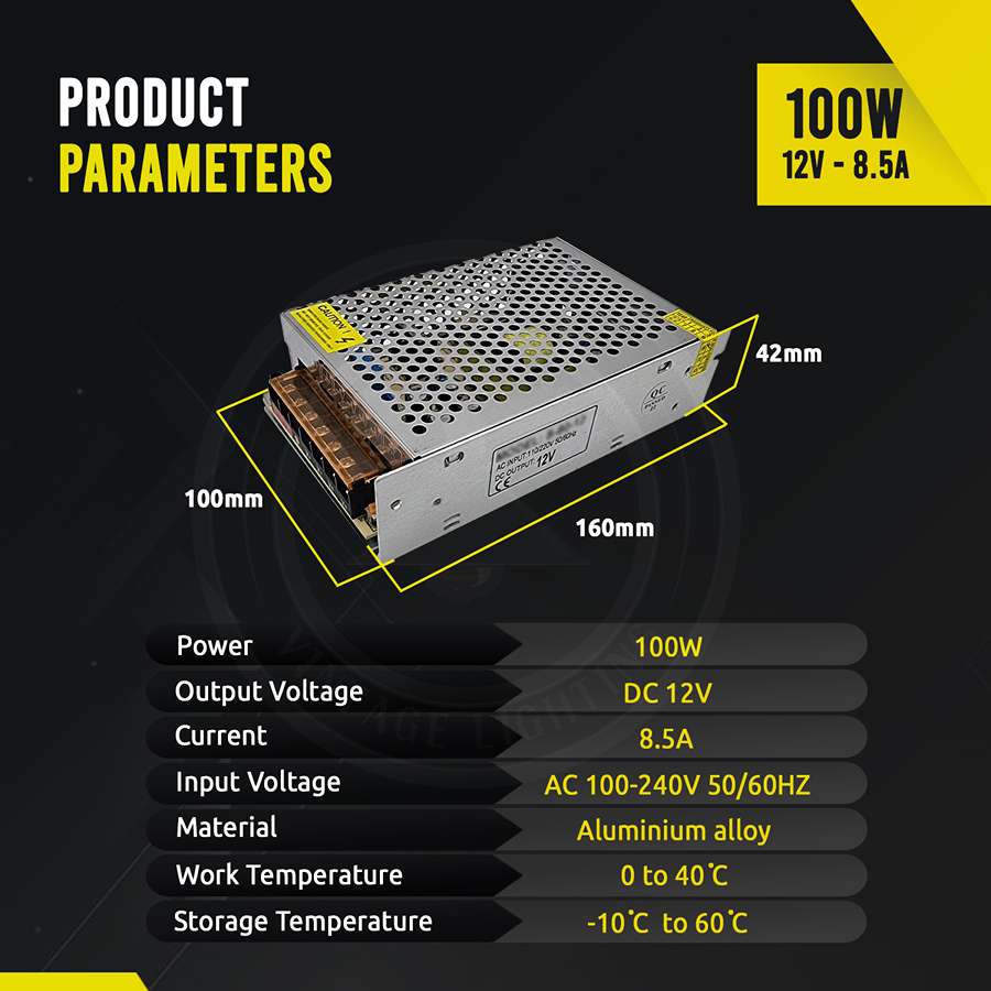 AC 100/240V to DC12V 12W -720W Regulated Switching Power Supply Led Transformer Driver~1406-12