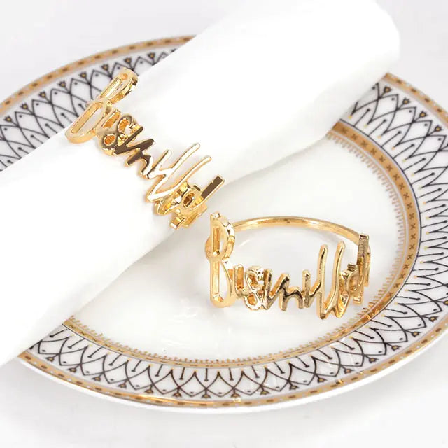 Eid Mubarak Muslim Napkin Rings - Puritific