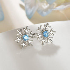 Christmas Snowflake Stud Earrings - Puritific