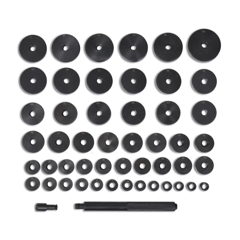 vidaXL Custom Built Bush / Bearing / Seal Driver Master Set Discs 51 pcs-4