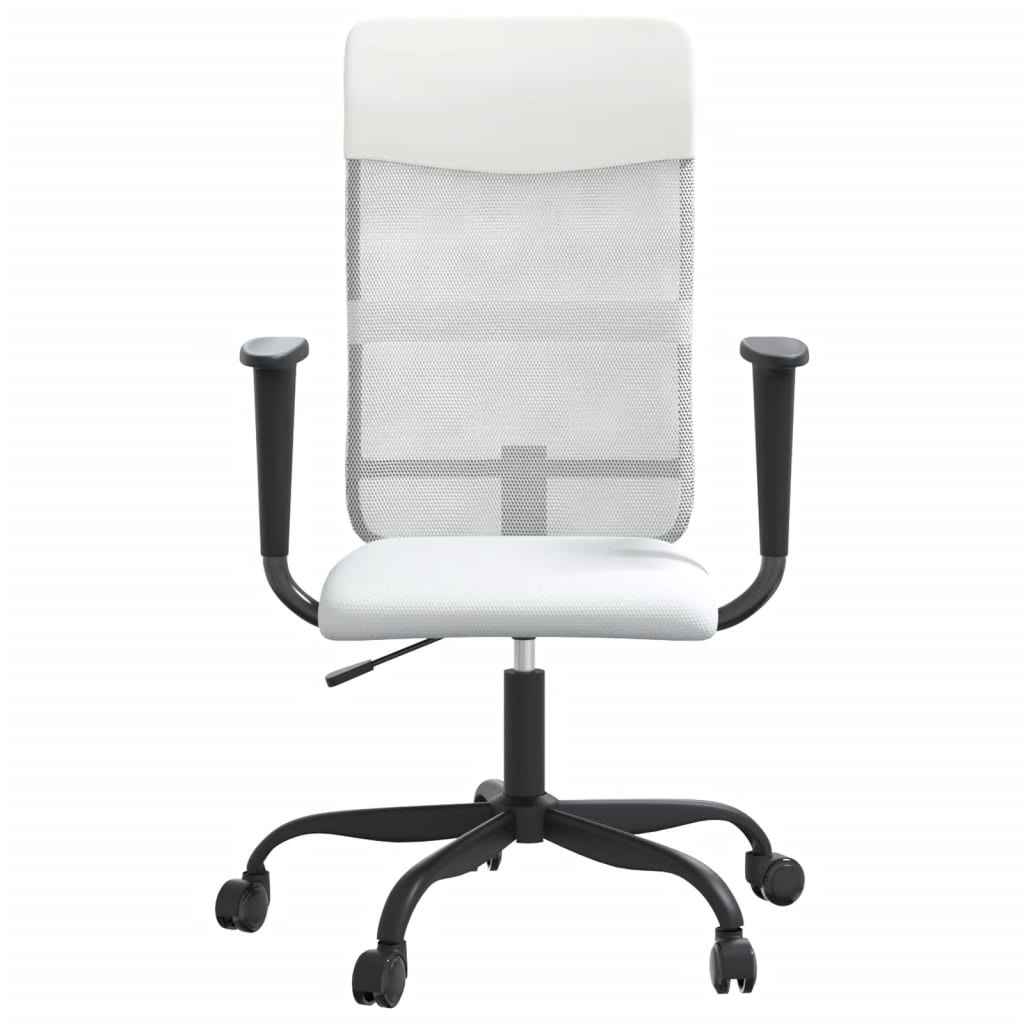 vidaXL Office Chair Office Computer Desk Chair Mesh Fabric and Faux Leather-1