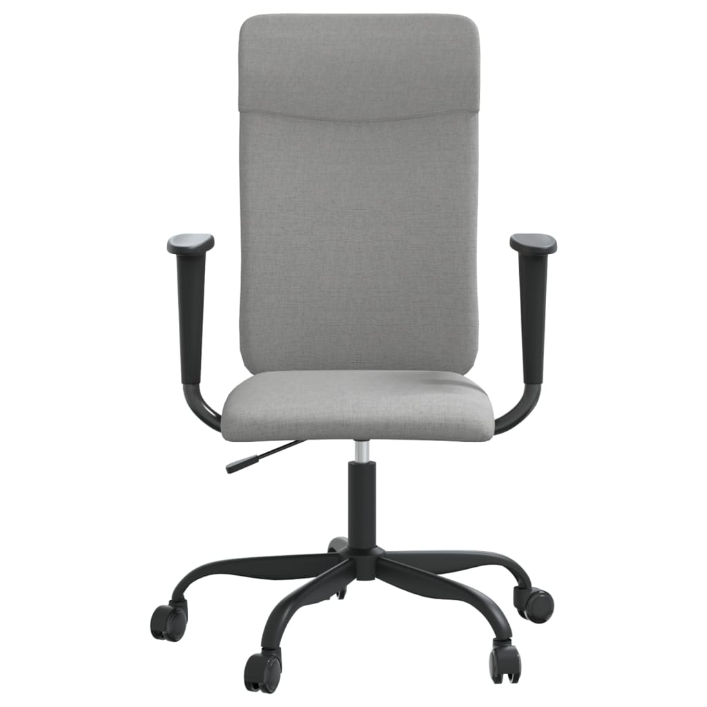 vidaXL Office Chair Rolling Office Computer Desk Chair with Armrest Fabric-1