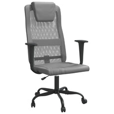 vidaXL Office Chair Office Computer Desk Chair Mesh Fabric and Faux Leather-0