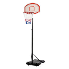 Portable Basketball Stand 175-215cm Adjustable Height Sturdy Rim Hoop w/ Large Wheels Stable Base Net Free Standing-0