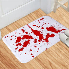 Halloween Blood Footprint Door Mat - Puritific