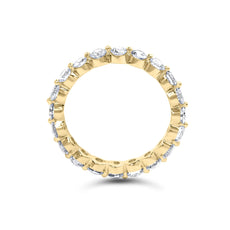 14K Yellow Gold 2.0 Cttw 2 Prong Set Diamond Eternity Band Ring (SI1-SI2 Clarity, I-J Color) - Puritific