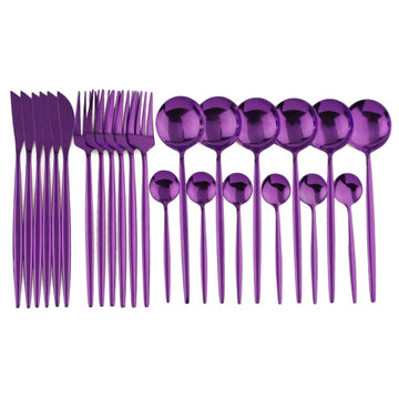 24pcs Purple