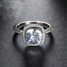 2.00CT Cushion-Cut Queen White Elements Ring - Puritific