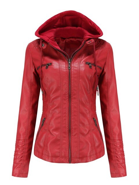 Autumn Winter Pu Faux Leather Jacket - Puritific