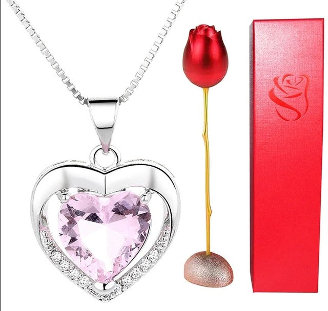 Pink Eternal Love Necklace - Puritific