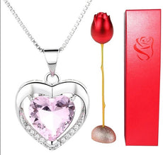 Pink Eternal Love Necklace - Puritific