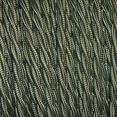 5m 3 Core Twisted Electric Cable Covered Army Green Color Fabric 0.75mm~4795-0