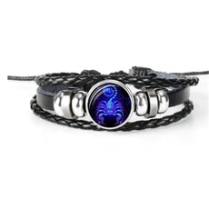 Zodiac Constellation Bracelet Braided Design Bracelet For Men Women Kids - Puritific