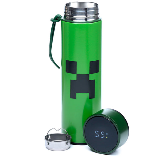 Reusable Insulated Drinks Bottle Digital Thermometer - Minecraft Creeper BOT183-0