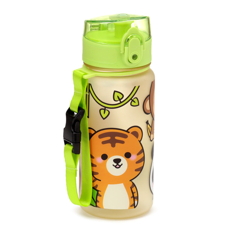 350ml Shatterproof Pop Top Children's Water Bottle - Adoramals Wild BOT212-0