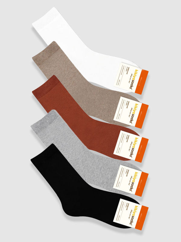 Basic Solid Color Quarter Socks-0