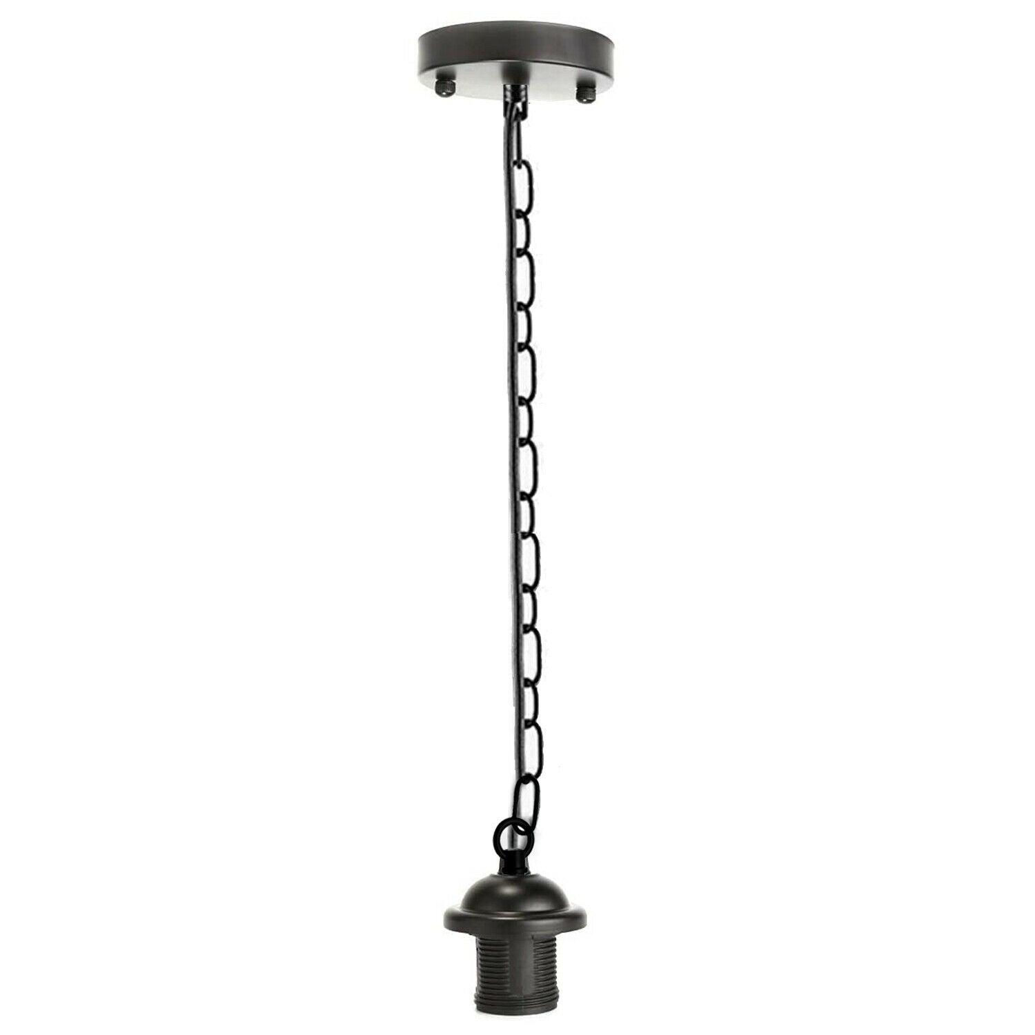 Retro Loft Chandelier Pendant Light Black Set With Chain~3127-0