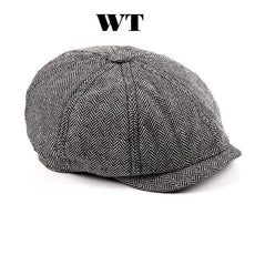 Men British Style Octagonal Hats Winter - Puritific