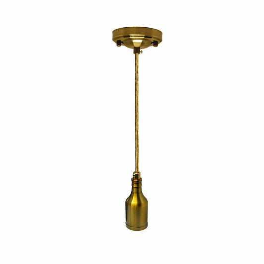 Yellow Brass E27 Threaded Lamp Bulb Holder Vintage~3137-0