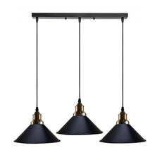 3 Light Black dustrial  Hanging Pendant Light ~5266-3