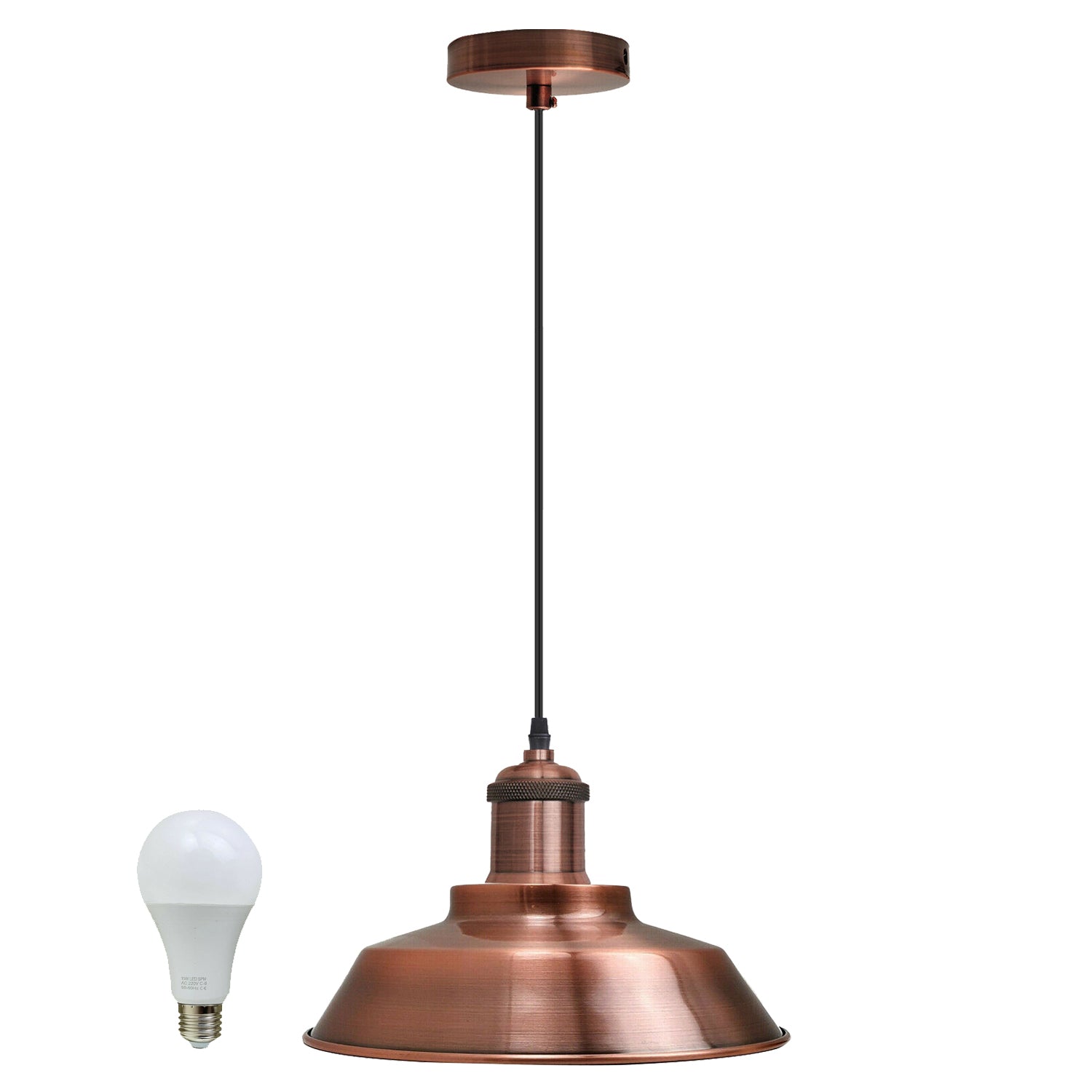 Vintage Modern Industrial Ceiling Lamp Shade Pendant Light Retro Loft Copper~1321-1