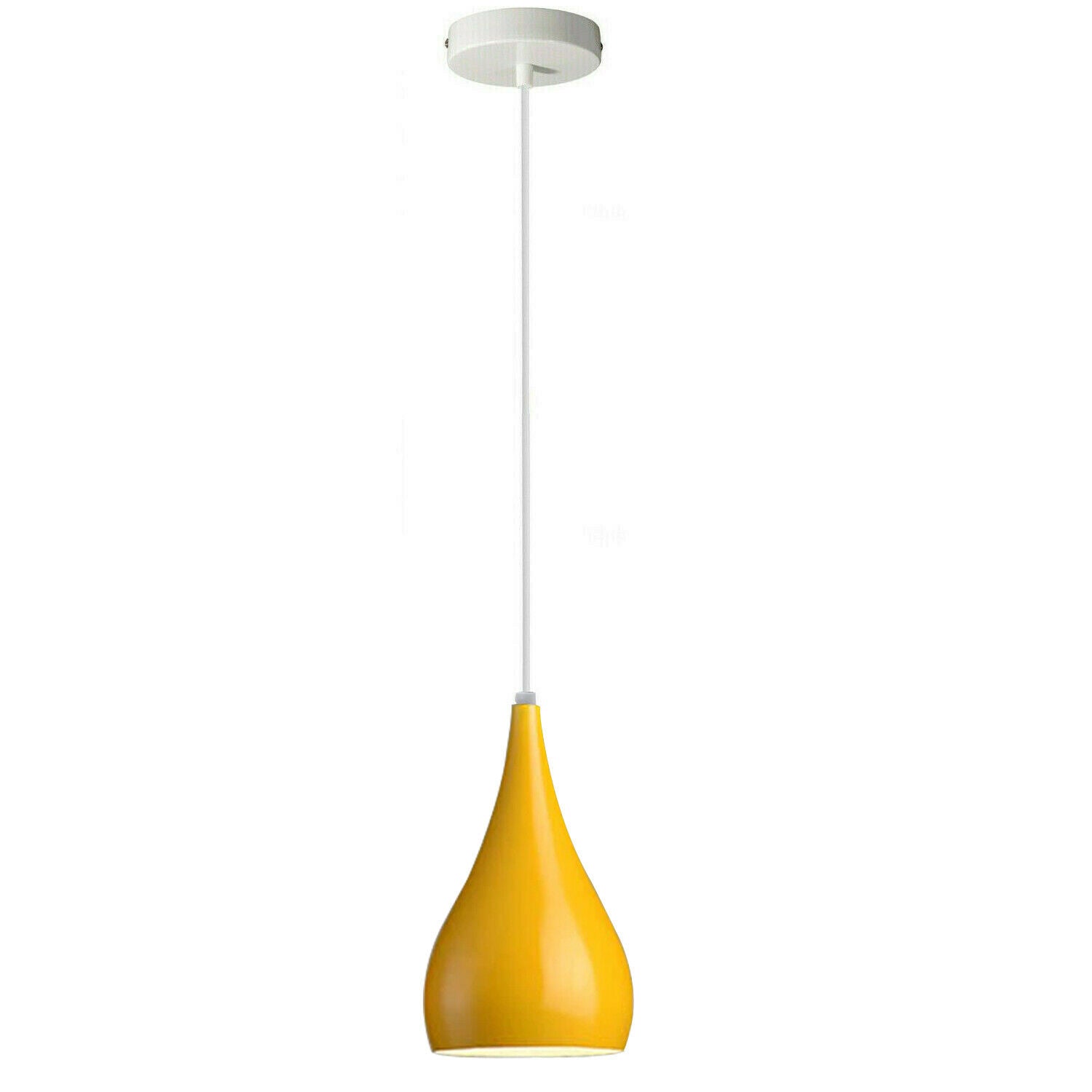 Yellow colour Retro Style Metal Ceiling Hanging Pendant Light Shade Modern Design~1647-1