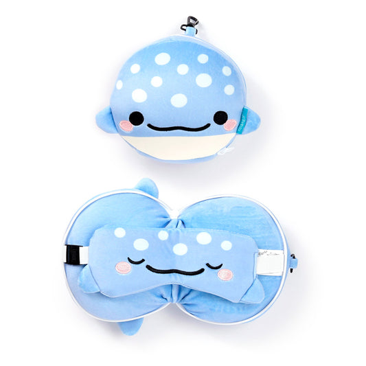 Relaxeazzz Travel Pillow & Eye Mask  - Aoi the Whale Shark CUSH348-0