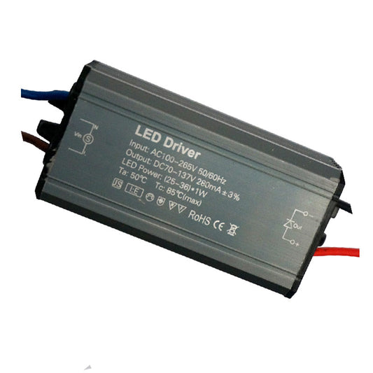 25-36W 280mAmp DC 70V-137V Waterproof Constant Current LED Transformer~3289-0