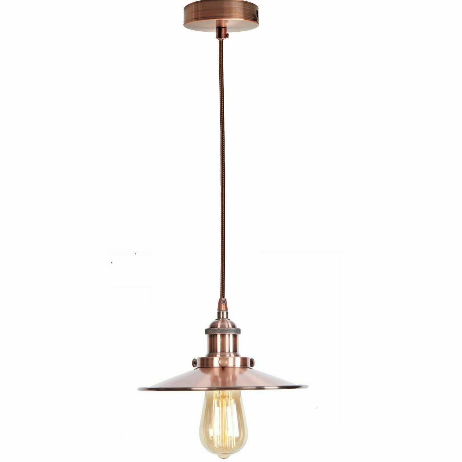 Vintage Industrial Metal Ceiling Pendant Light Shade Modern Hanging Retro Light~2166-5