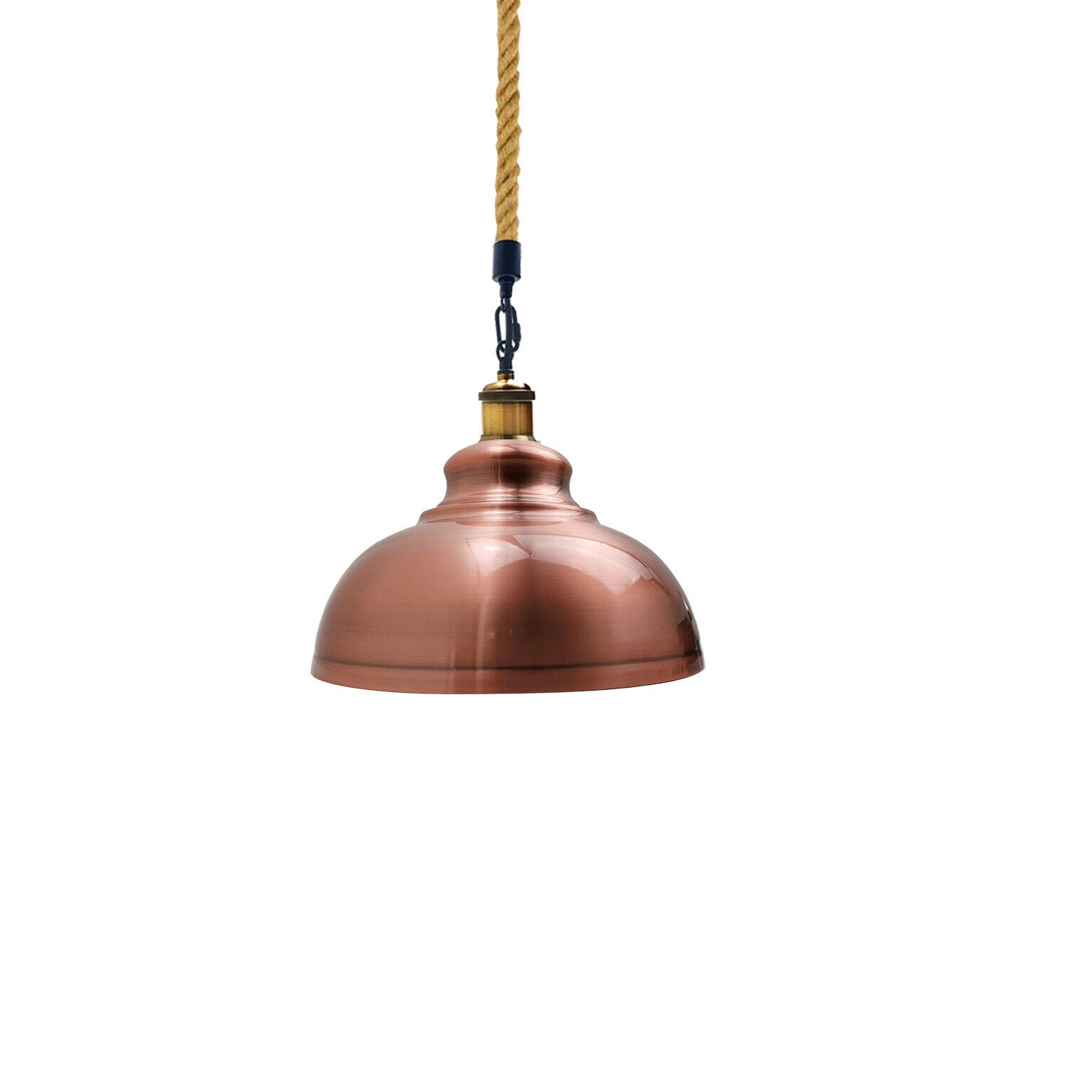 Copper Hemp Hanging Retro Ceiling Industrial Light~1937-3