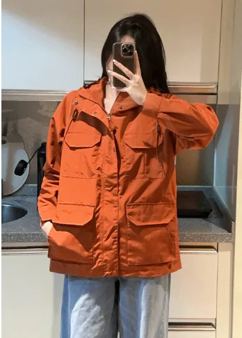 Orange Lightweight Jacket - Puritific