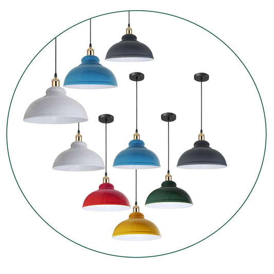 Retro Pendant Light Shade Vintage Industrial Ceiling Lighting LED Restaurant Loft With Free Bulb~2101-0