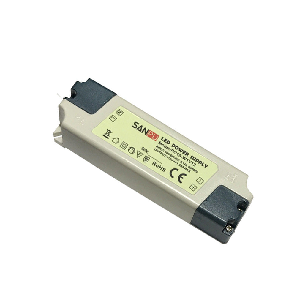 DC 12V 15W LED Driver Power Supply IP44 Ac 100-240V Transformer ~3265-2