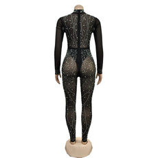 Sheer MeshSee Through Jumpsuit - Puritific