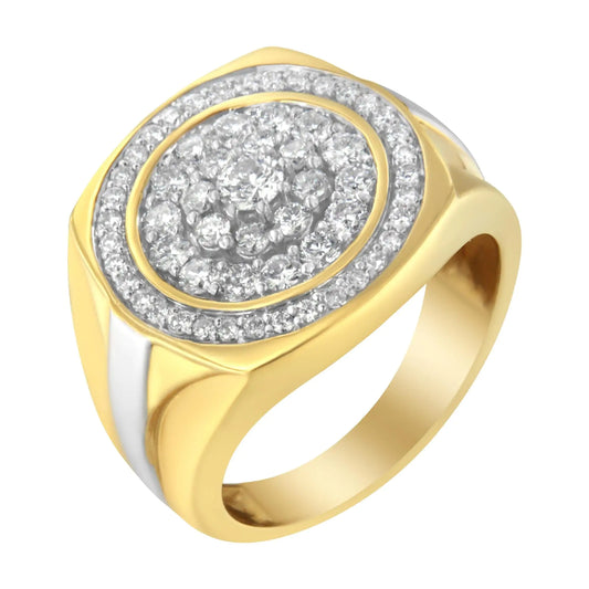 14K Yellow Gold Round-Cut Diamond Ring (1 1/2 cttw, H-I Color, SI2-I1 Clarity) - Puritific