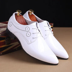 Glossy Oxford Leather Shoes - Puritific