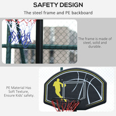 Fully Adjustable Free Standing Portable Basketball Stand Garage Net Hoop Backboard Outdoor Adult Senior Sports Fun Games w/ Wheels-4