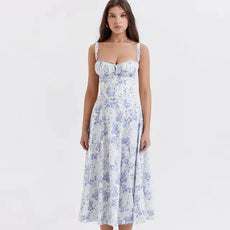 Summer Floral A-line Dress - Puritific