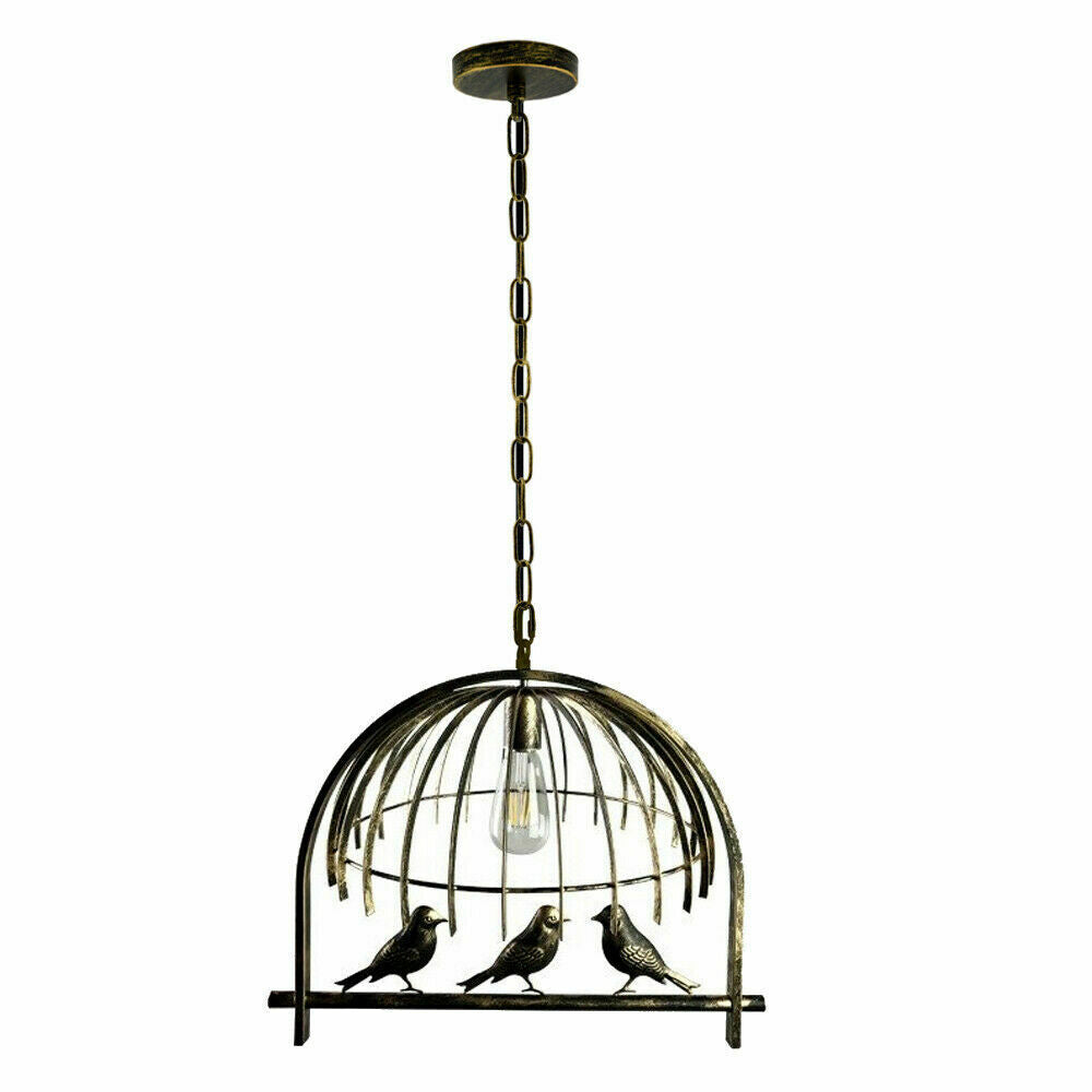 Bird Cage Ceiling Industrial Chandelier Loft Pendant Light With FREE Bulb~2256-6