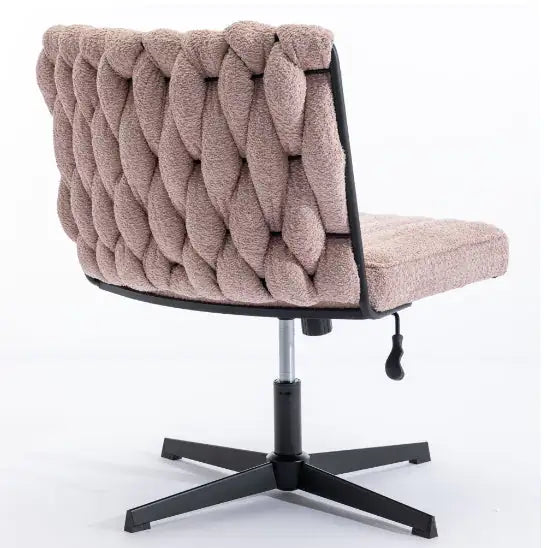 Armless Office Desk Chair No Wheels