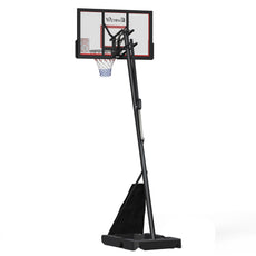 Everfit Portable Basketball Hoop Stand System Height Adjustable Net Ring Red-1