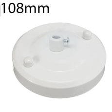 108mm Single Outlet Drop Metal Front Fitting Ceiling Rose~4957-6